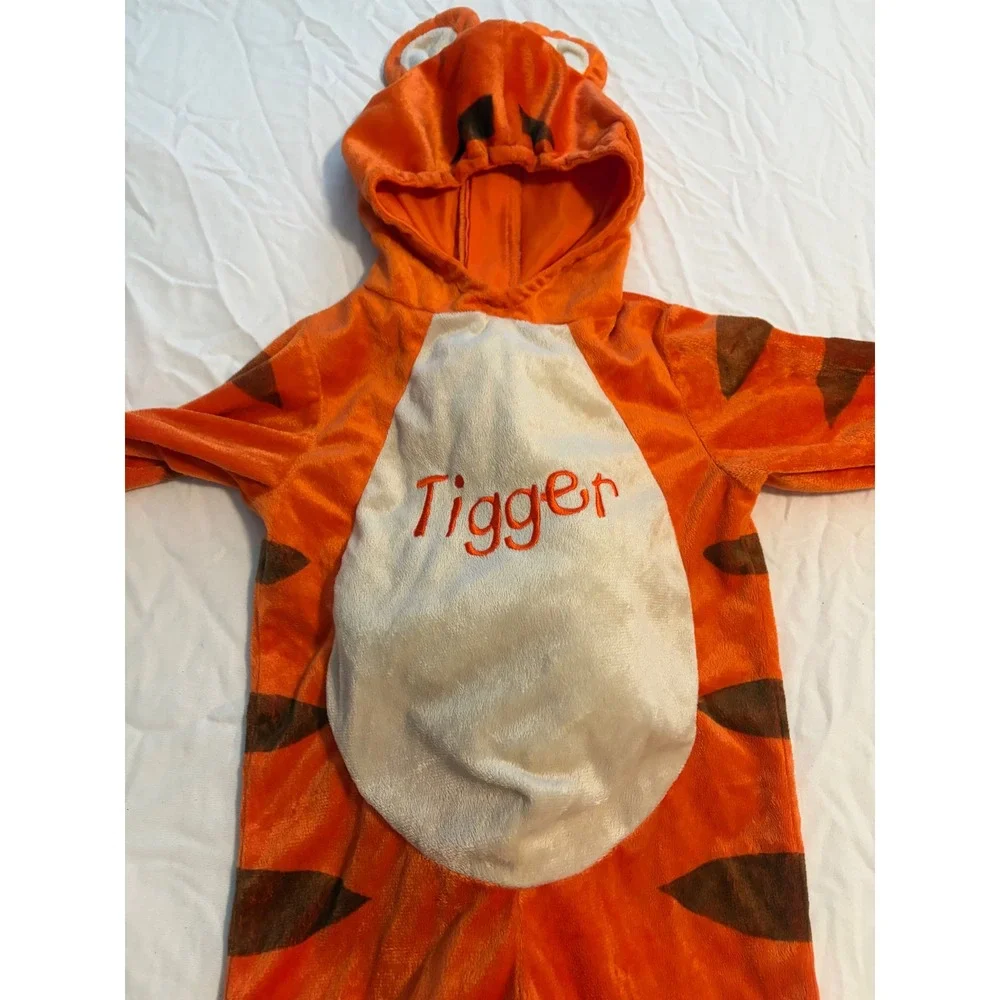 Disney Baby Tigger Costume Plush Hooded Jumpsuit Orange 9-12M Winnie the Pooh